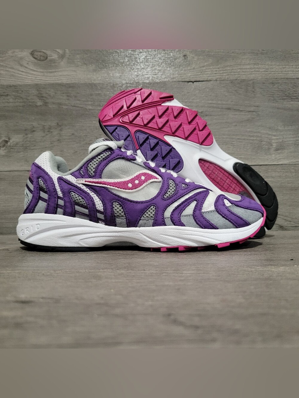 bodega saucony grid azura 2000 Mens Size 9 purple grey S70491-2